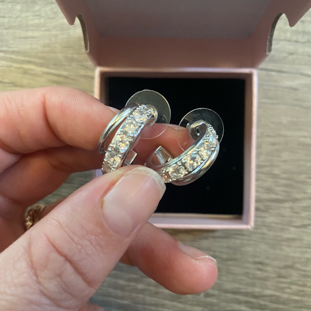 Kendra Scott Silver Livy Huggie Earrings